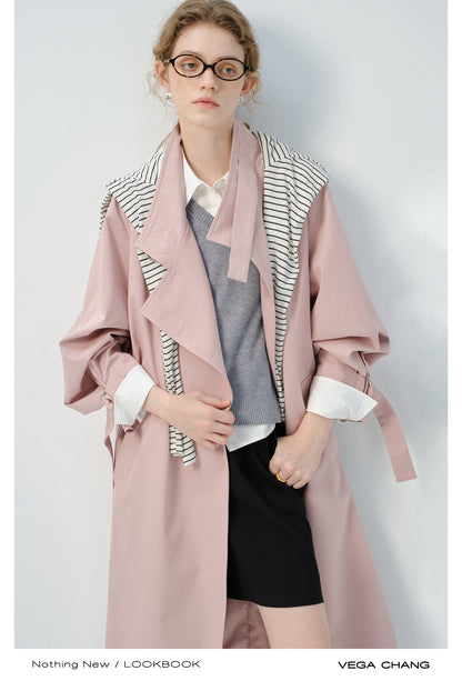 Spring Coat With Adjustable D-Ring Buckles