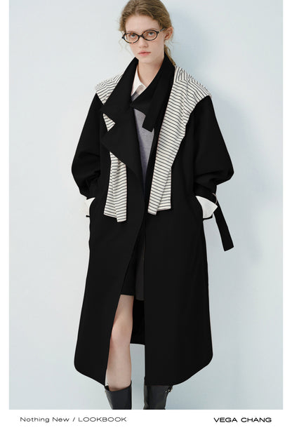 Spring Coat With Adjustable D-Ring Buckles