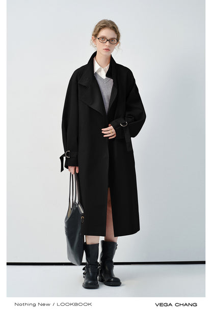Spring Coat With Adjustable D-Ring Buckles