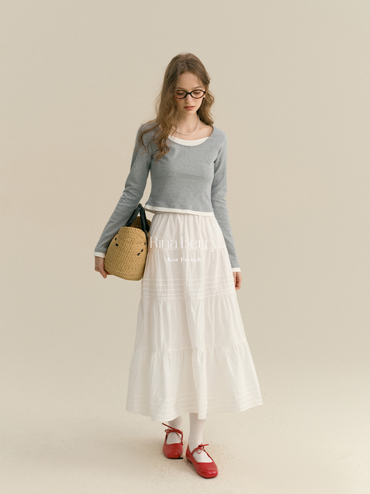 Faux Layered Casual T-Shirt