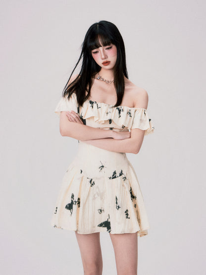 Two-Way Shoulder Butterfly Dress In Two Lengths