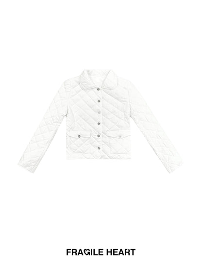 Diamond-Quilted Jacket And Mini Skirt