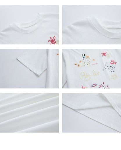 Puppy T-Shirt & Flutter Skirt
