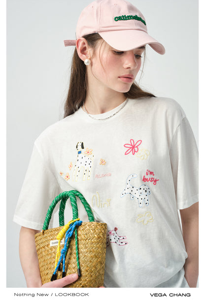 Puppy T-Shirt & Flutter Skirt