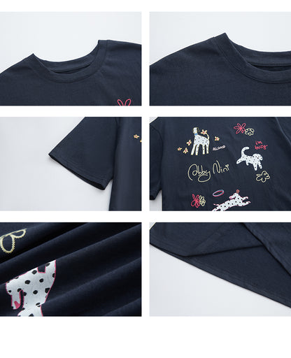 Puppy T-Shirt & Flutter Skirt