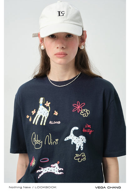 Puppy T-Shirt & Flutter Skirt