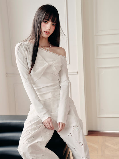 Asymmetric One-Shoulder Twisted Top