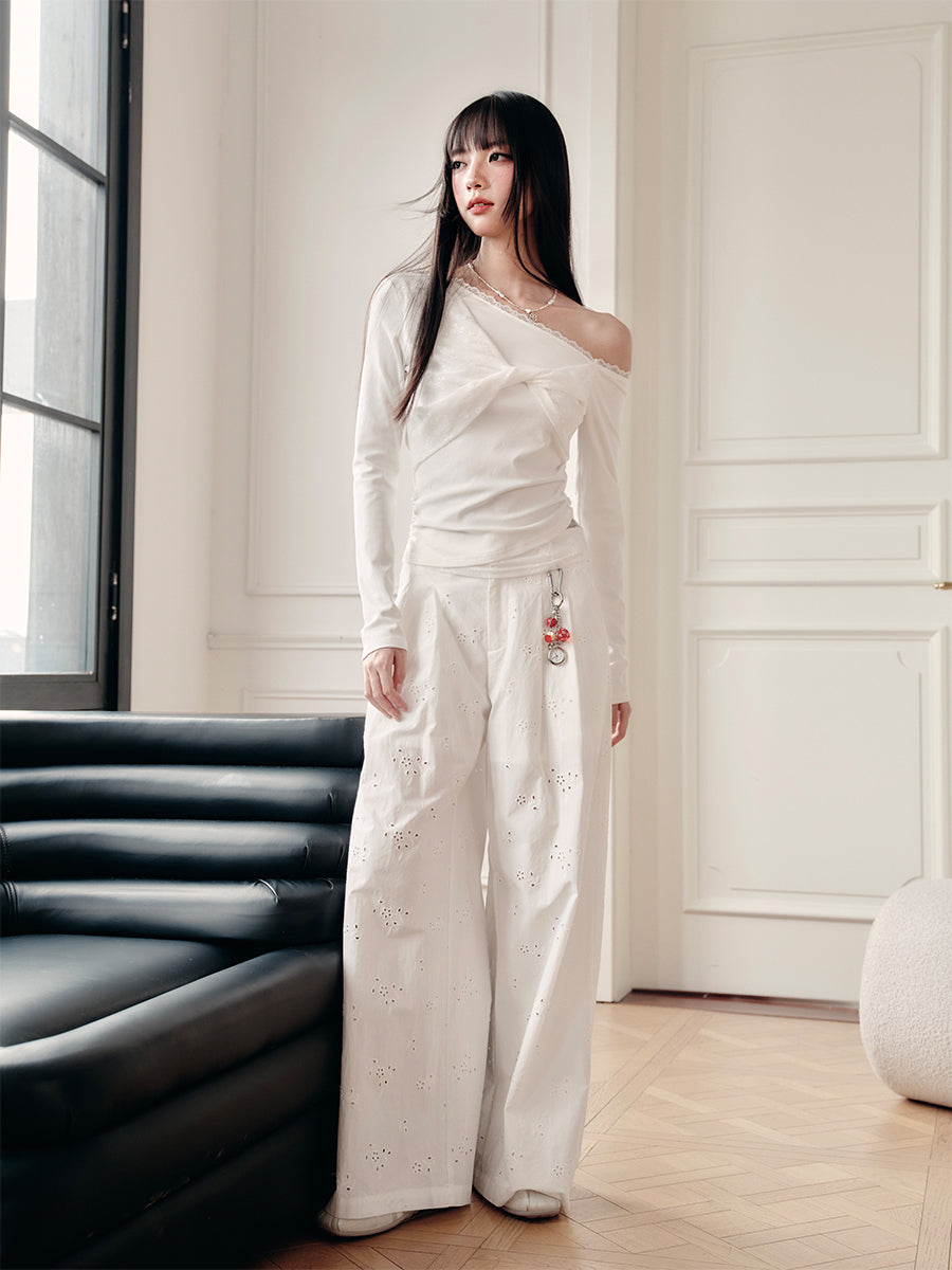 Asymmetric One-Shoulder Twisted Top