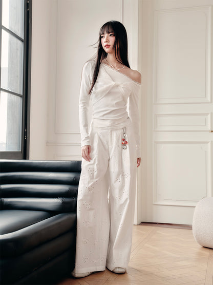 Asymmetric One-Shoulder Twisted Top