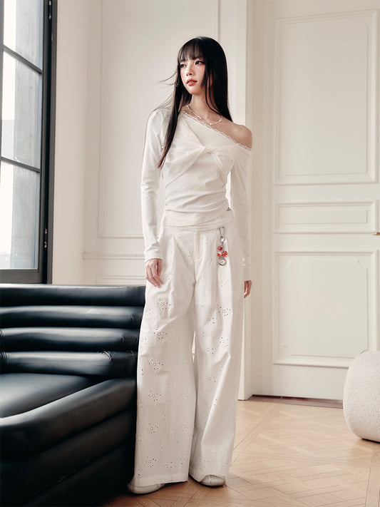 Asymmetric One-Shoulder Twisted Top