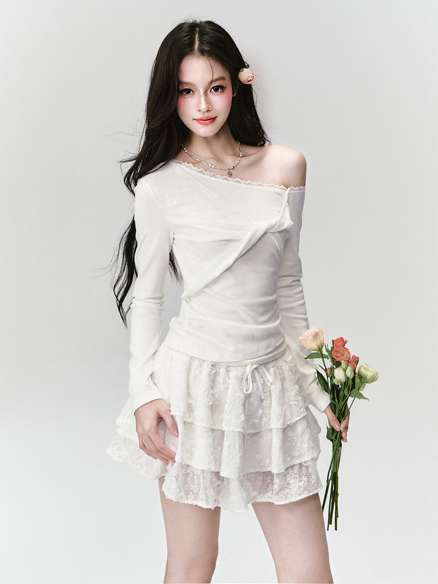 Asymmetric One-Shoulder Twisted Top