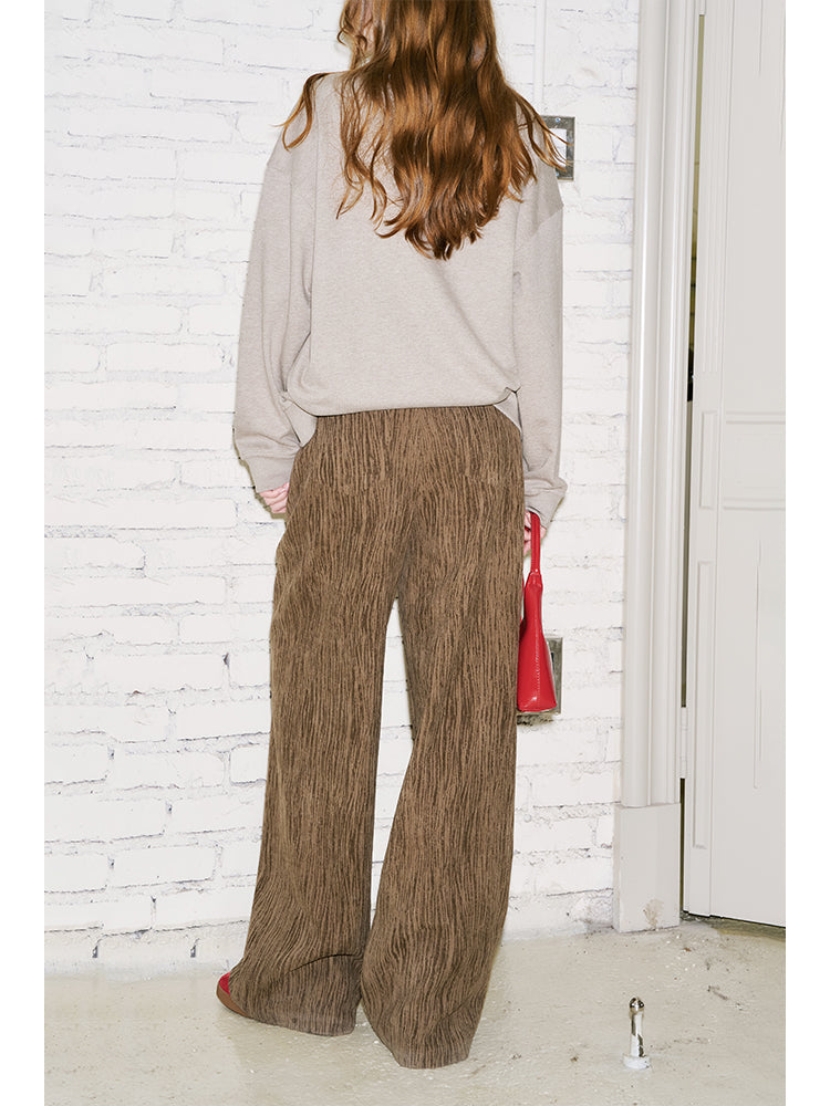 Relaxed Fit Straight Corduroy Pants