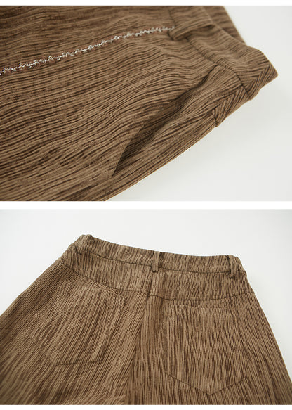 Relaxed Fit Straight Corduroy Pants