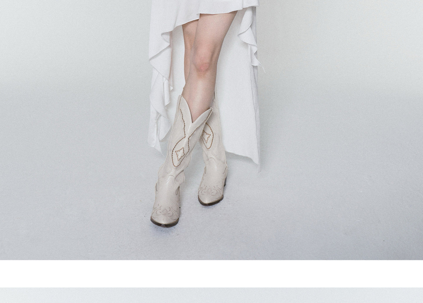 Asymmetric Ruffled High-Low Hem Skirt