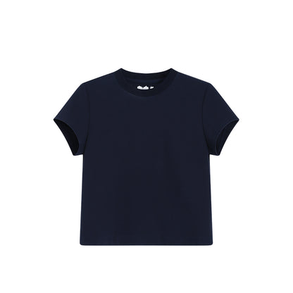Basic Quick-Drying Cotton Blend T-Shirt
