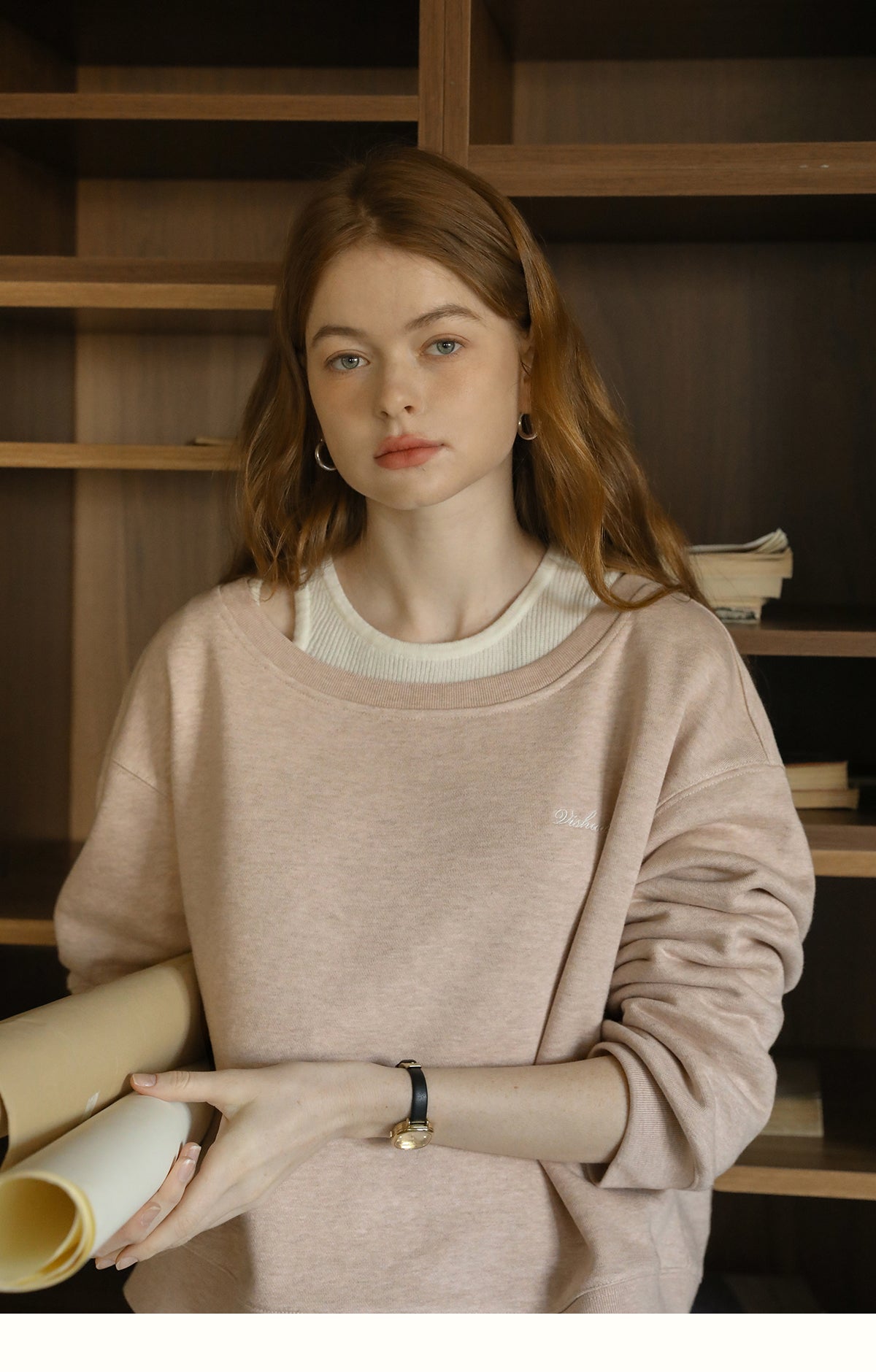 Cut-Out Ribbed Wool Knit Top