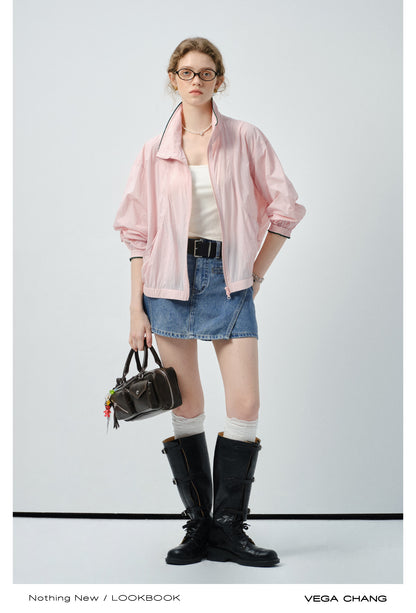 Lightweight UPF 50+ Sun Jacket With Contrast Trim