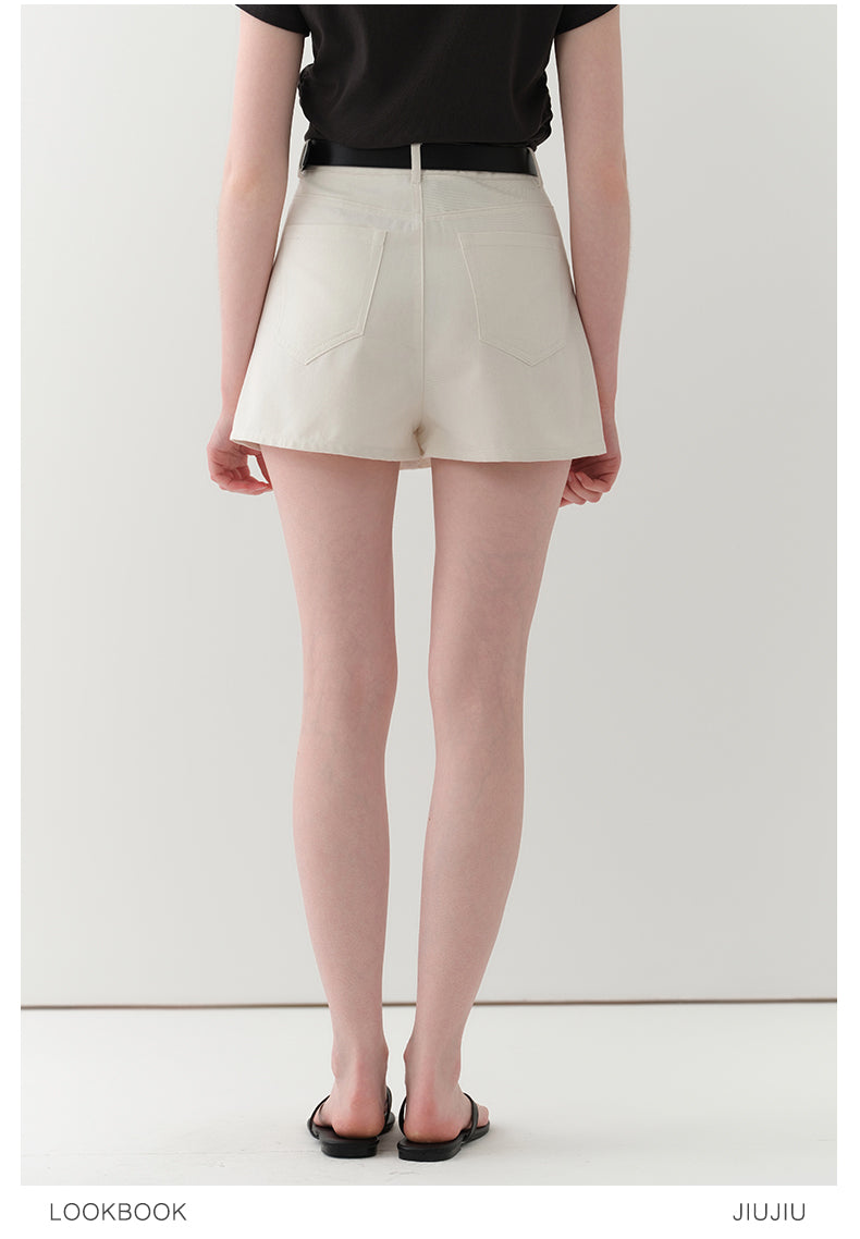 Asymmetric Overlap Mini Skirt
