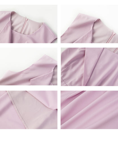 Sleeveless Dress With Fold Detail