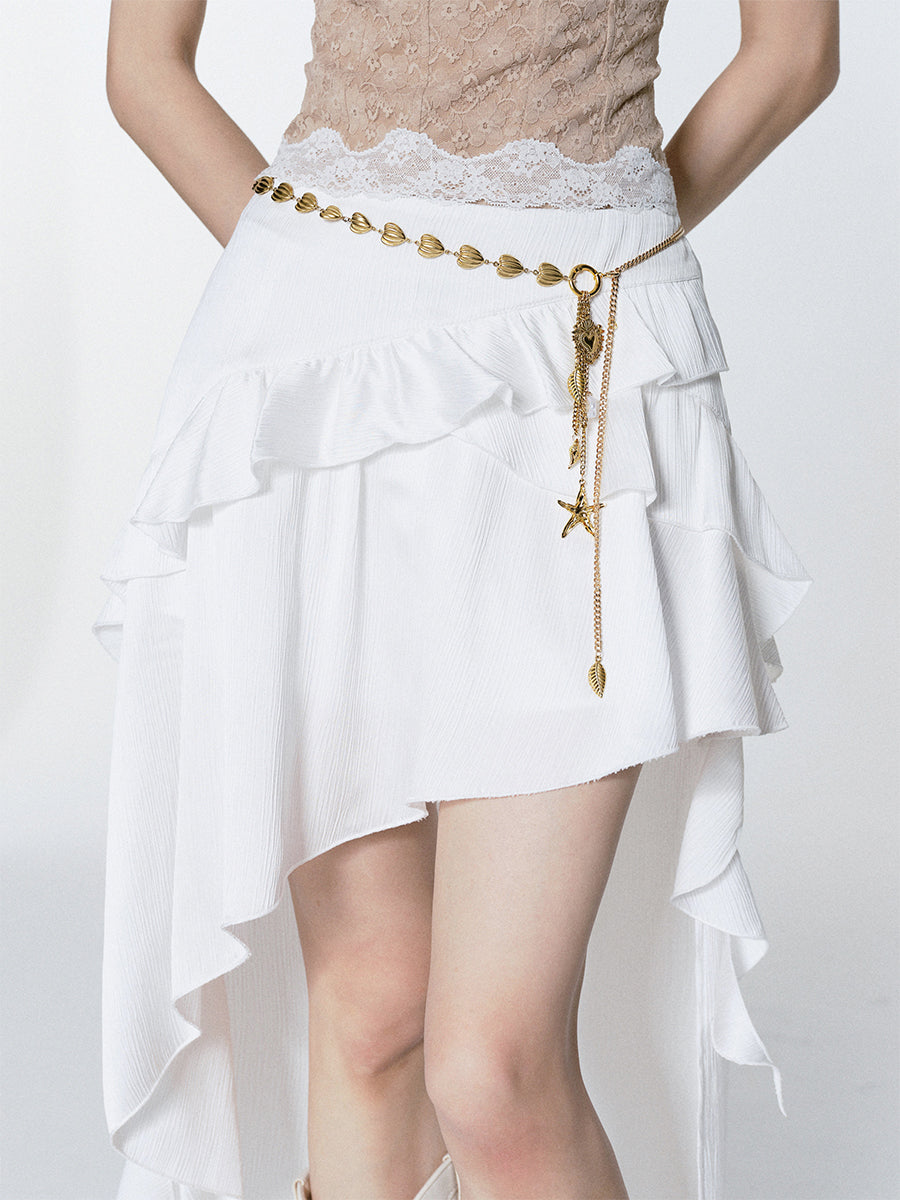 Gold-Tone Charm Chain Belt