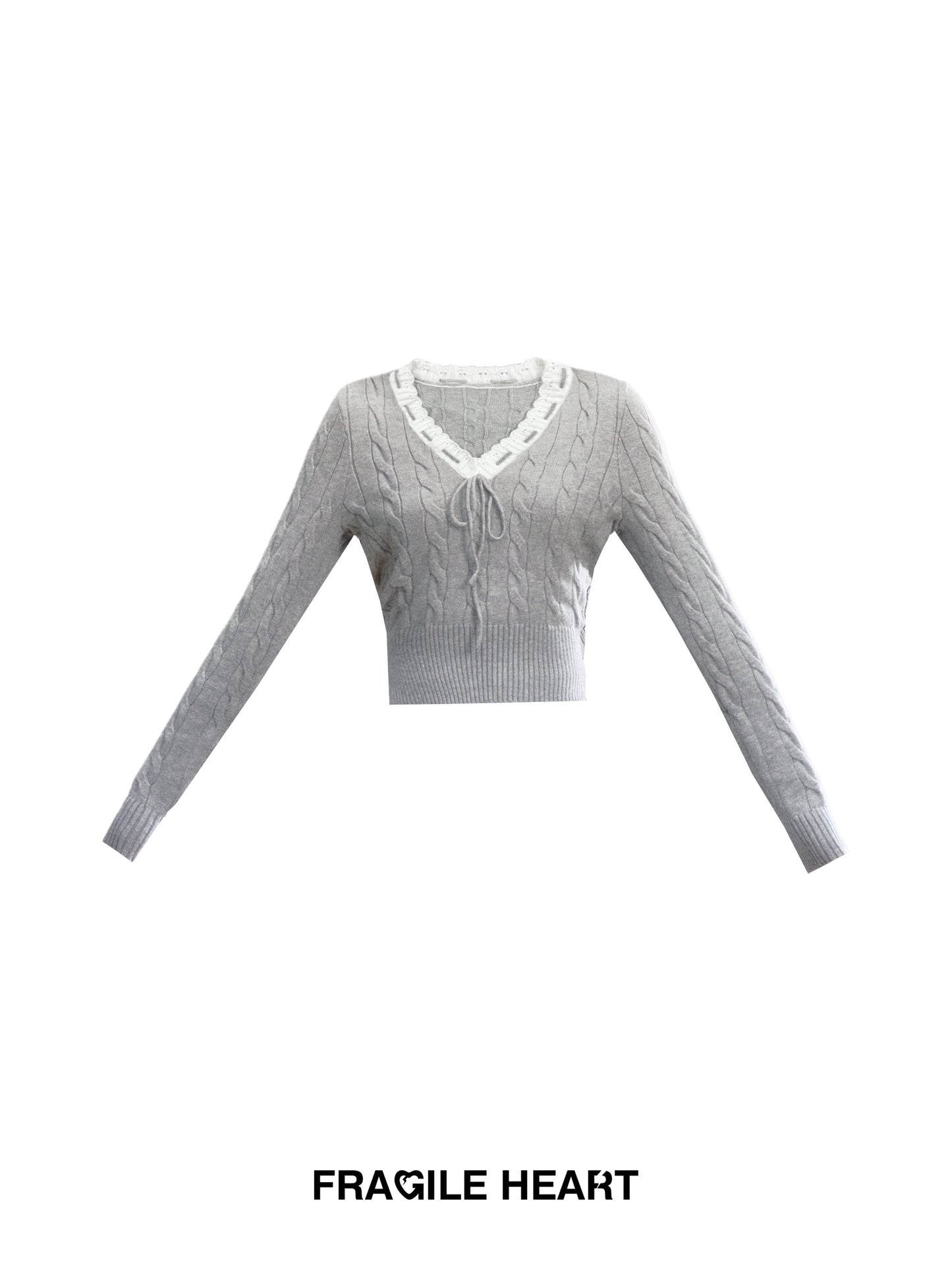 V-Neck Cable-Knit Top And Pleated A-Line Skirt