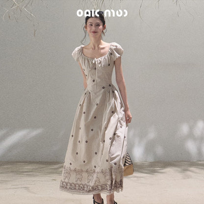 Puff-Sleeve Dress In 2 Variations, 2 Lengths