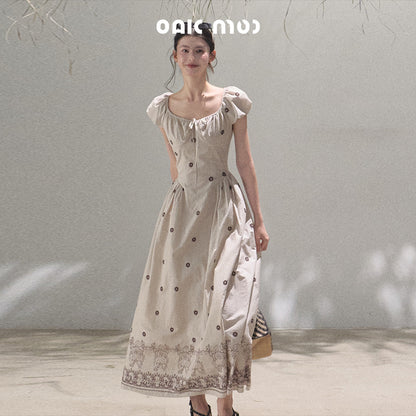 Puff-Sleeve Dress In 2 Variations, 2 Lengths