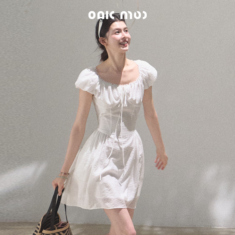 Puff-Sleeve Dress In 2 Variations, 2 Lengths