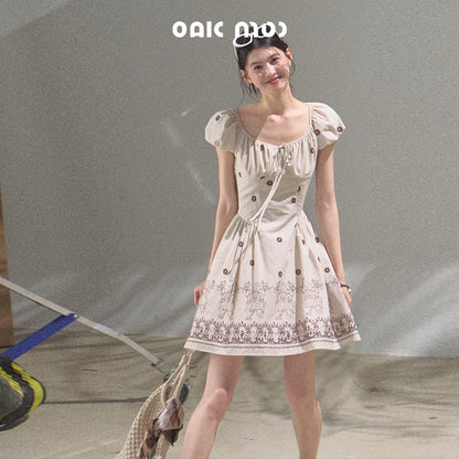 Puff-Sleeve Dress In 2 Variations, 2 Lengths