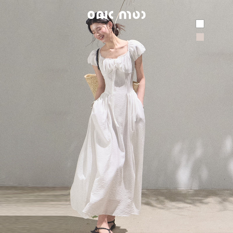 Puff-Sleeve Dress In 2 Variations, 2 Lengths