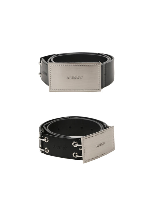 Cow Leather Belt With Metal Links