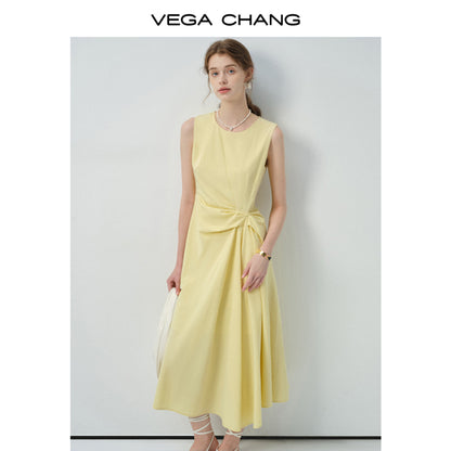 Gathered Detail Sleeveless Dress
