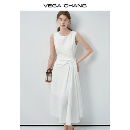 Gathered Detail Sleeveless Dress