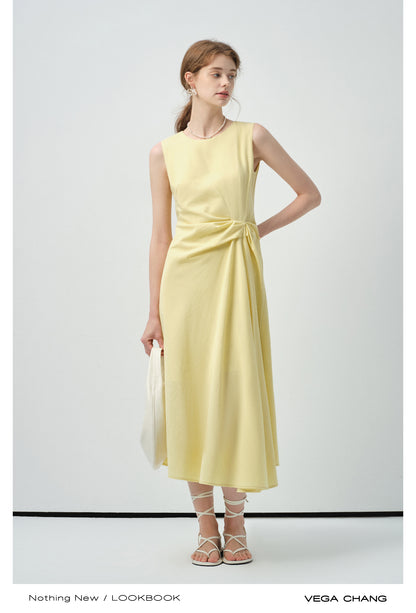 Gathered Detail Sleeveless Dress