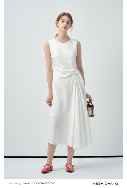 Gathered Detail Sleeveless Dress