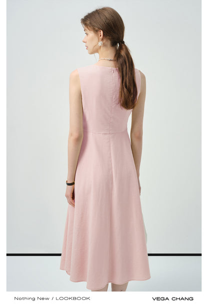 Gathered Detail Sleeveless Dress