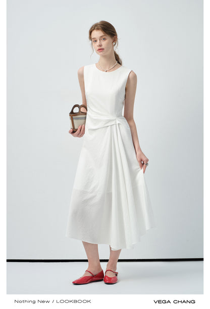 Gathered Detail Sleeveless Dress