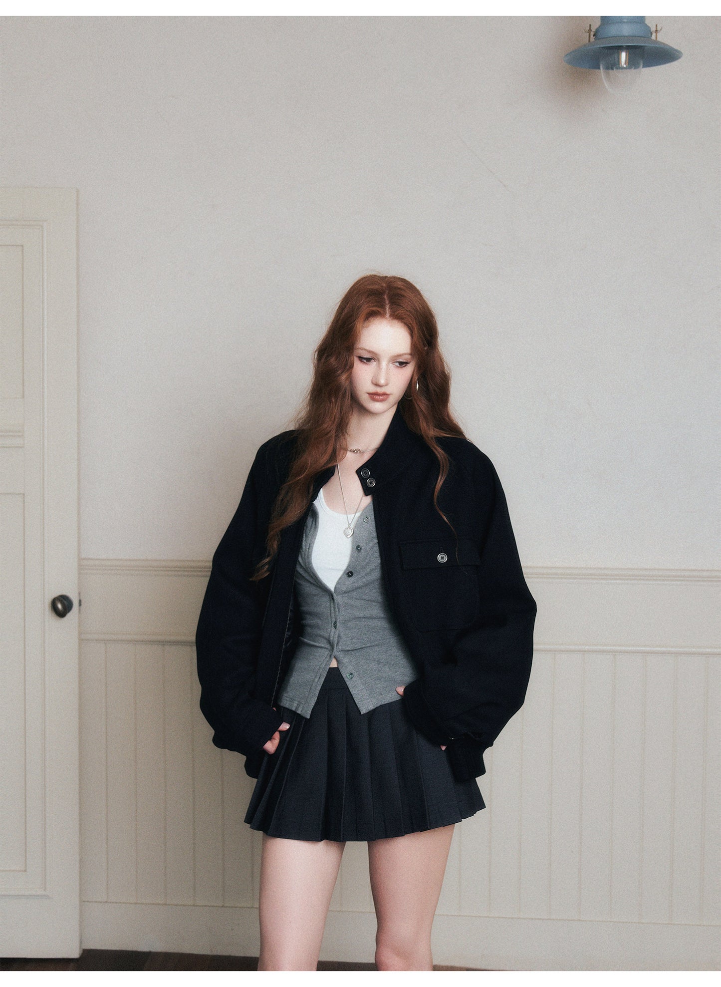Loose-Fit Flap-Pocket Jacket