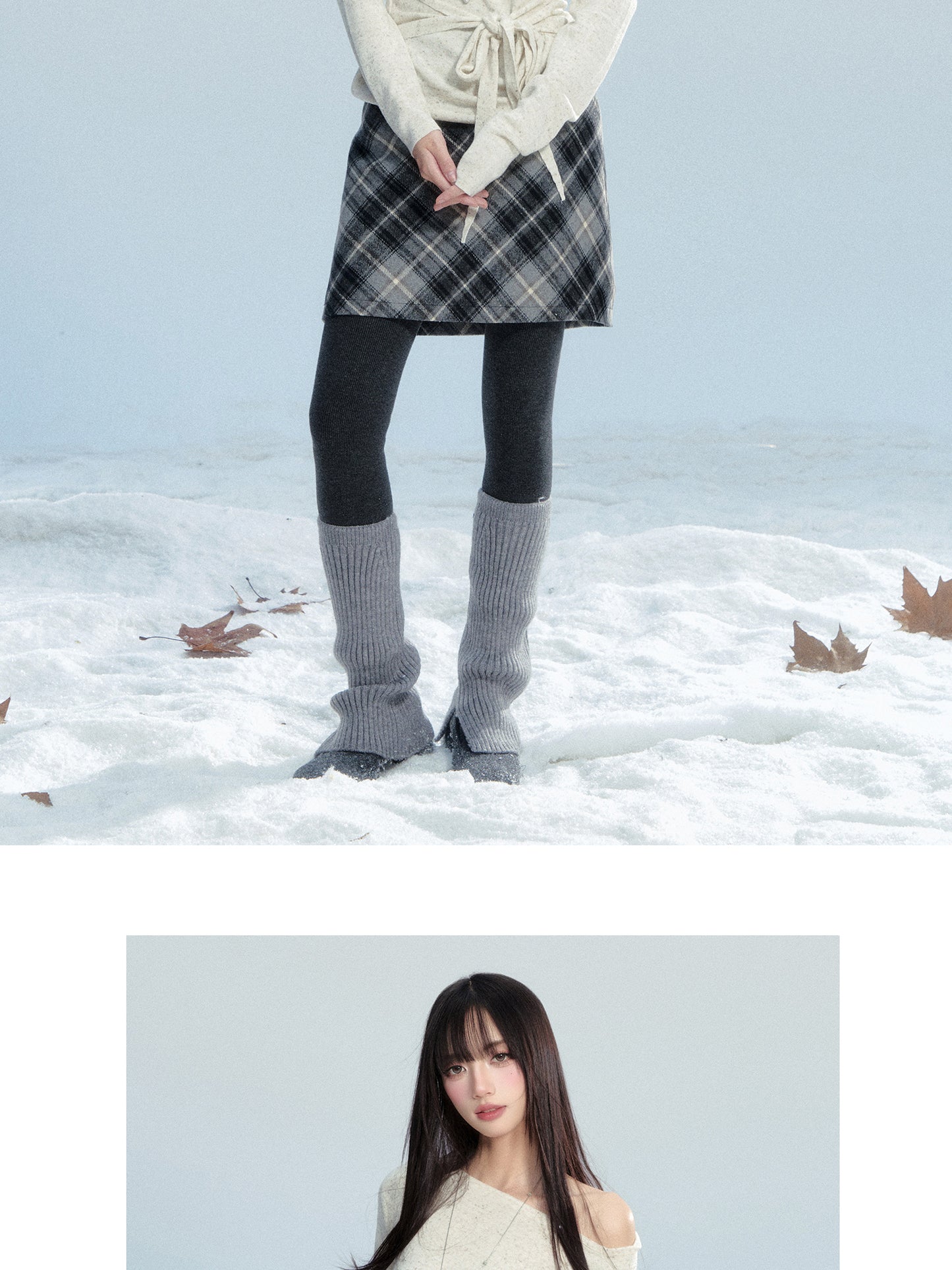 High Waist Diamond Plaid A-Line Mini Skirt