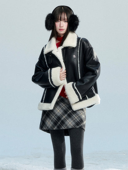 High Waist Diamond Plaid A-Line Mini Skirt