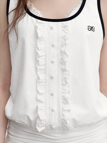 Bubble Hem Dress With Contrast Edging