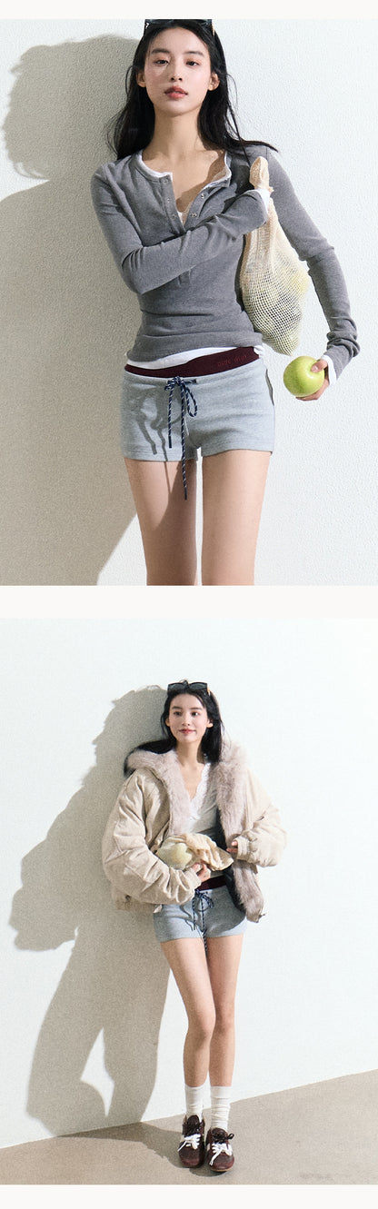 Versatile Casual Shorts With Drawstring