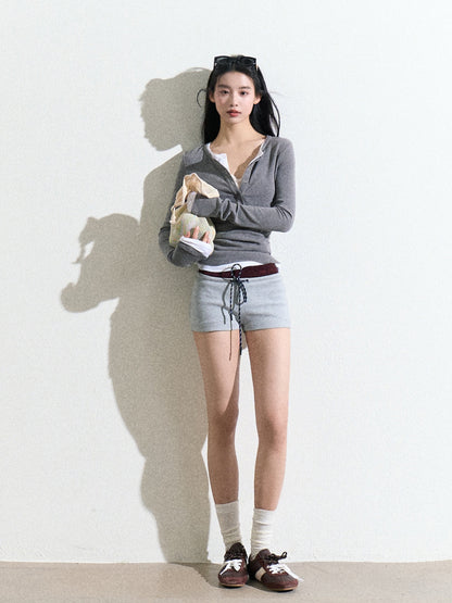 Versatile Casual Shorts With Drawstring