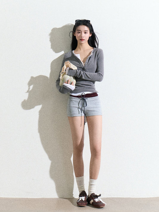 Versatile Casual Shorts With Drawstring