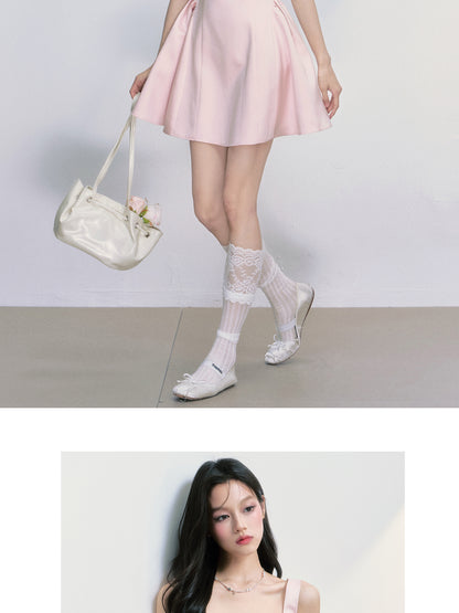 Wedding-Style Structured Sleeveless Dress