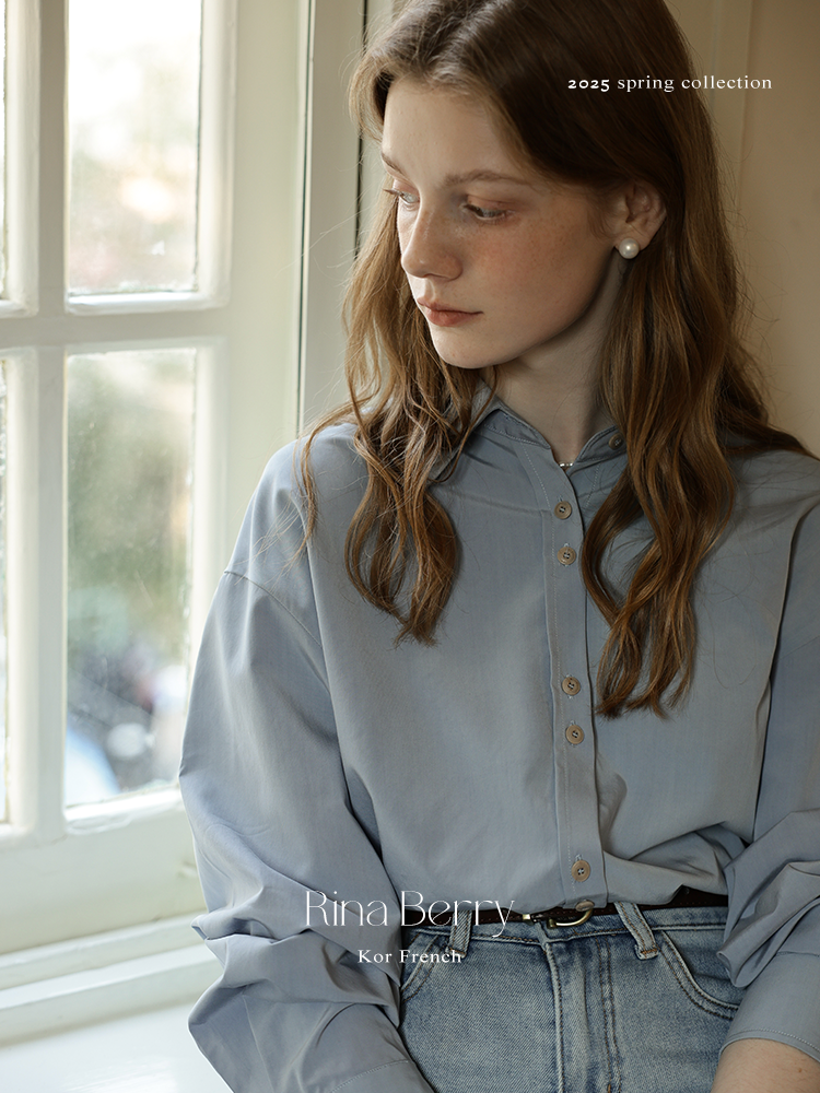 Rose Embroidered Paired Button Shirt