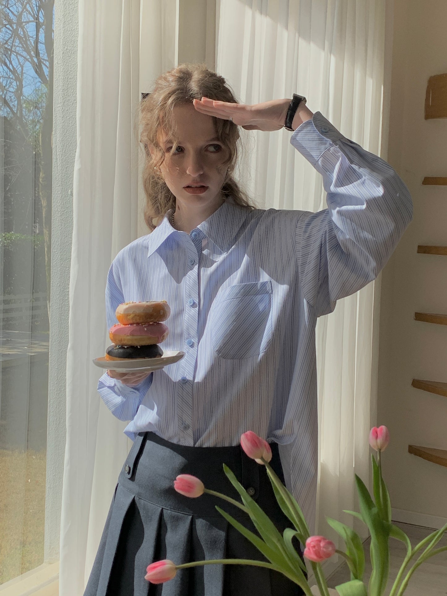 Front & Back Button-Up Shirt