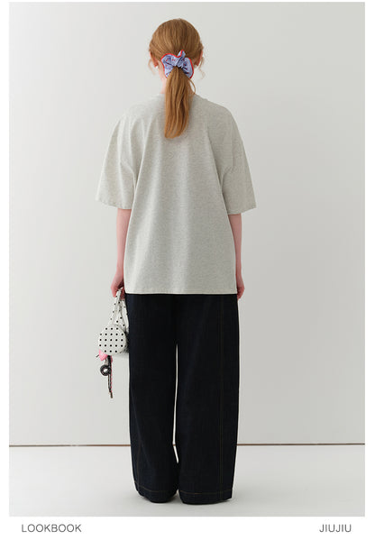 Journey To London Oversized Cotton Printed T-Shirt