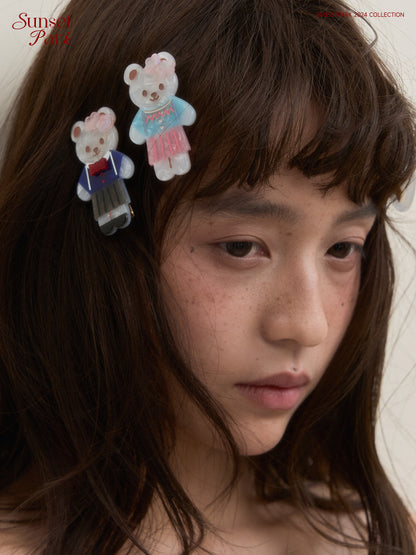 Teddy Bear Hair Pins (3 Variations)