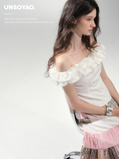 Ruffled Off-Shoulder Top